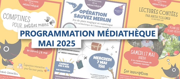 Programme de mai à la Médiathèque